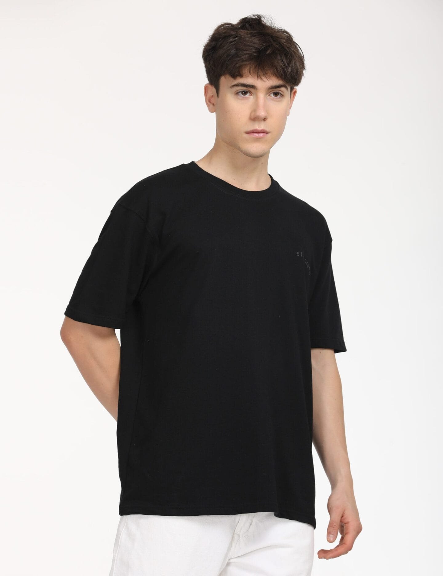 Pure Minimalism: Classic Black Oversized Tee - Image 10