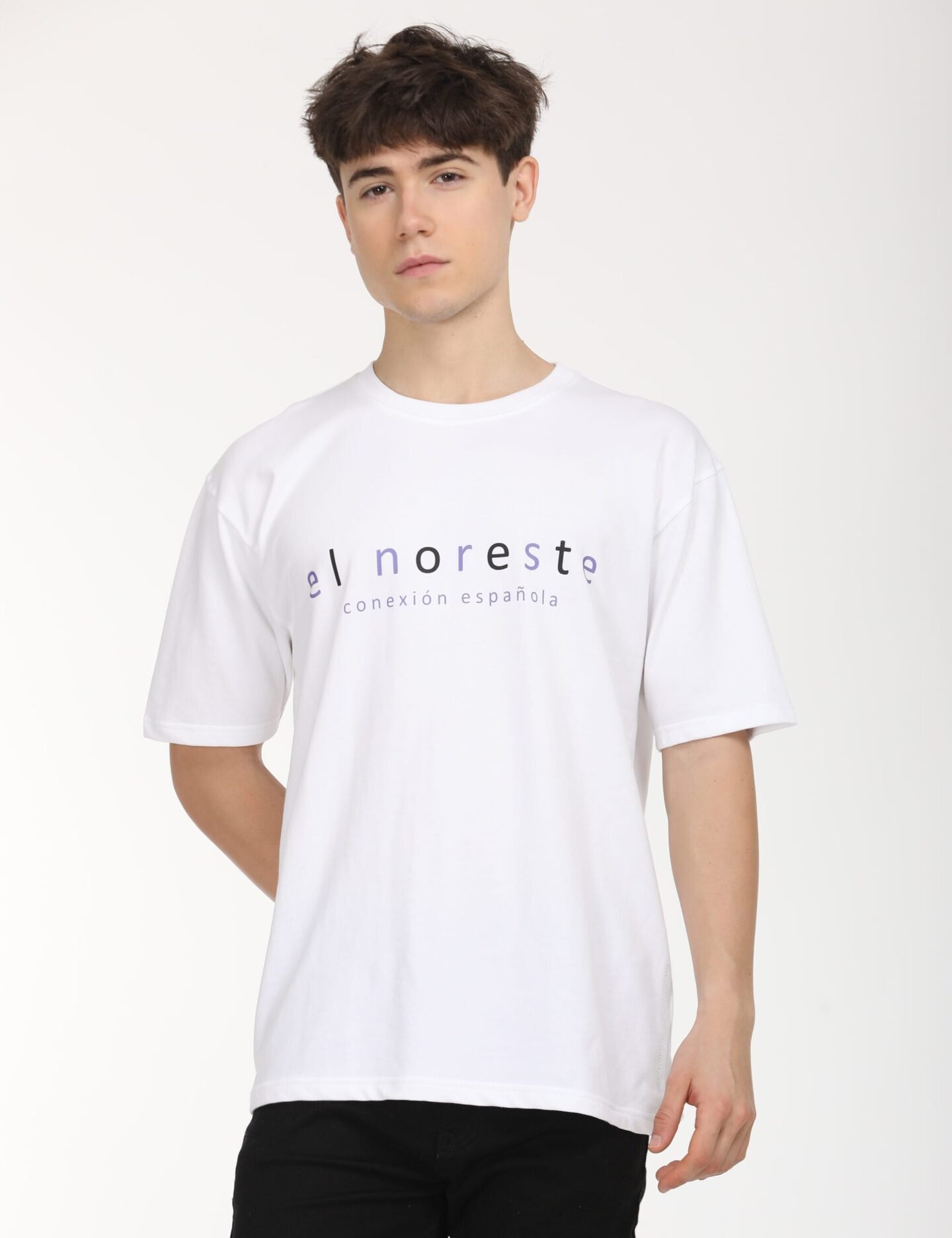 Iconic Comfort: Classic White Printed Oversized Tee - Image 8