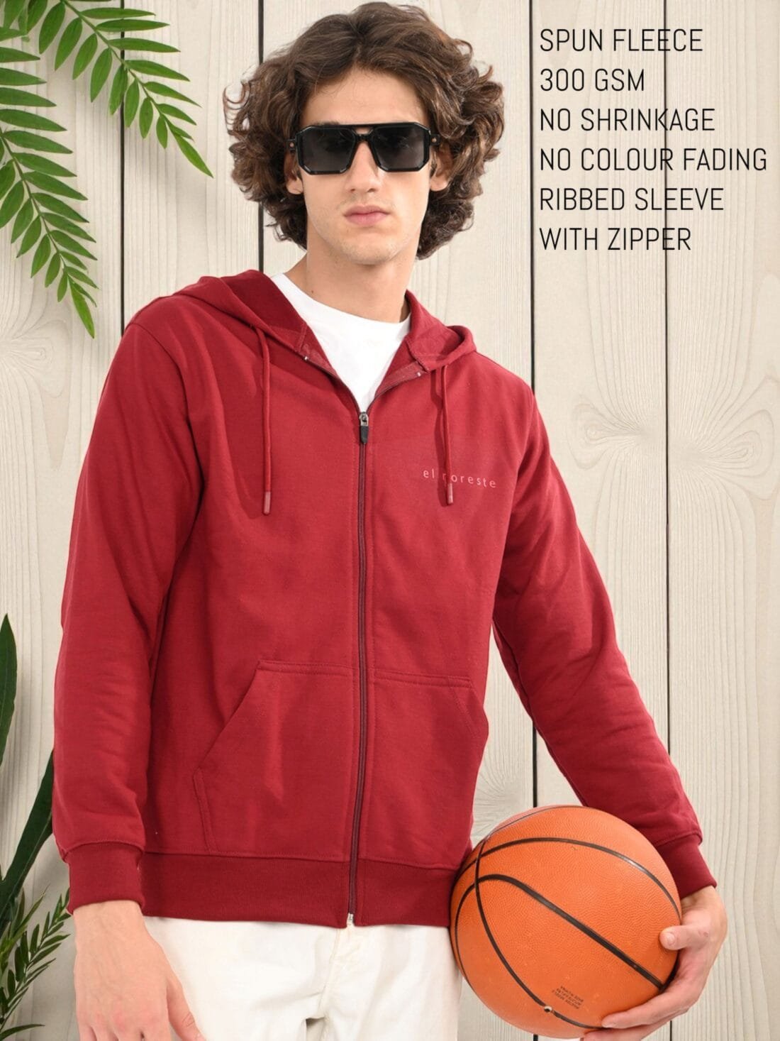 Maroon – "Crimson Core"Hoodie