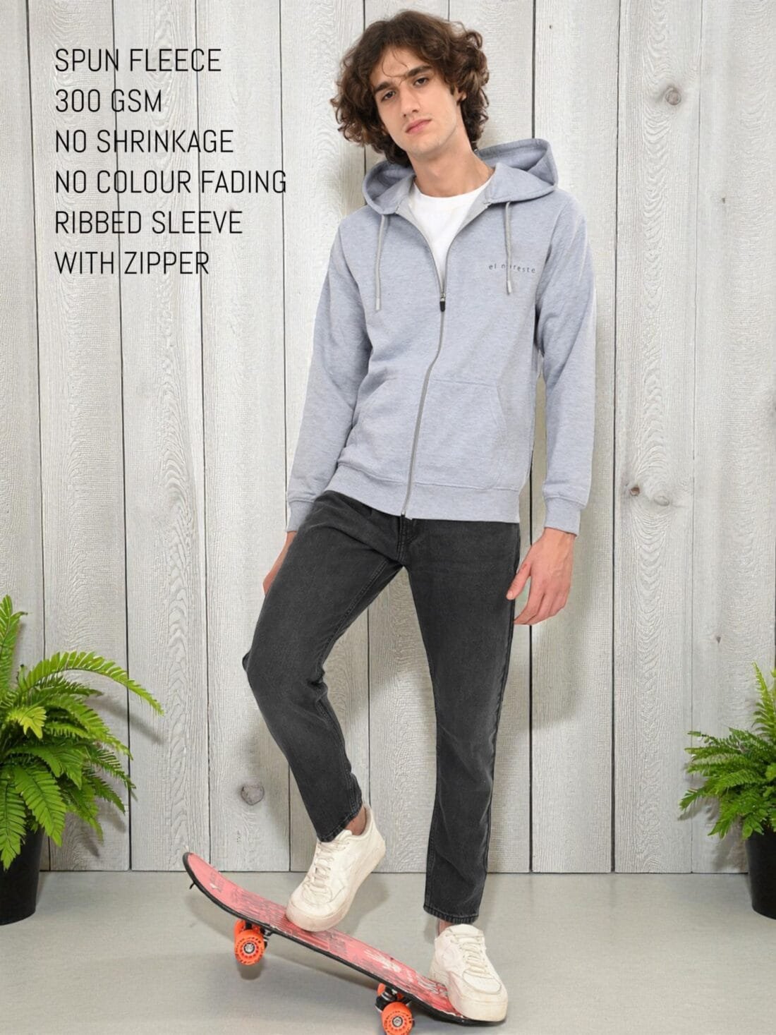 Steel Soul (Grey Melange) Hoodie