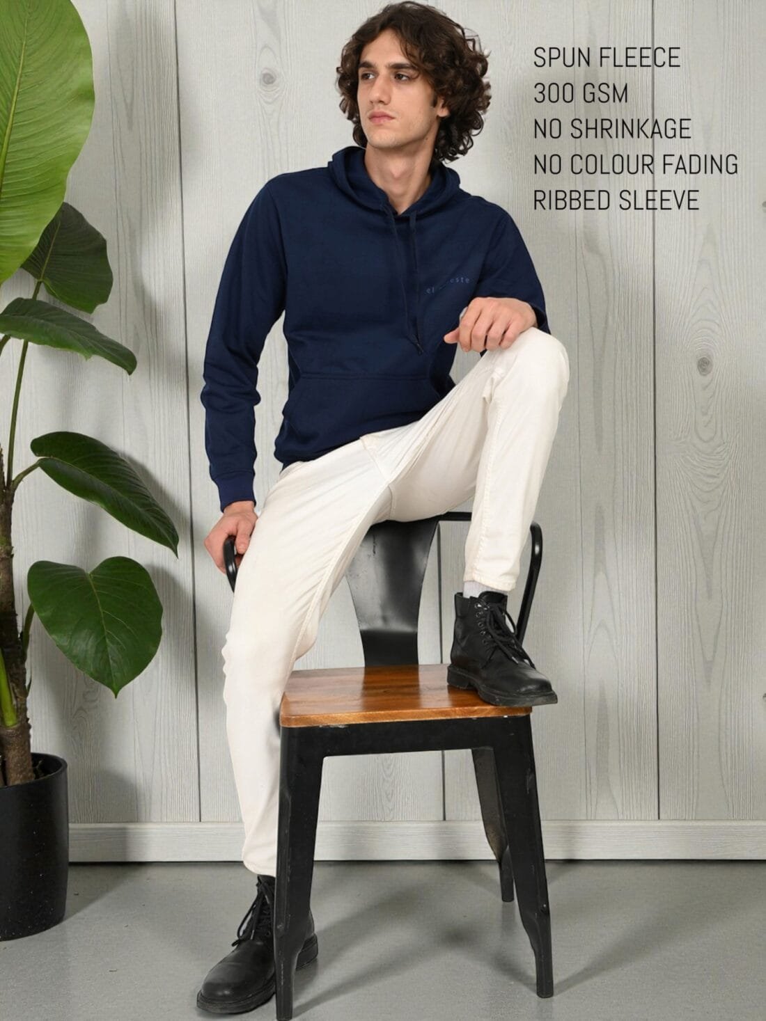 Navy Crest (Navy Blue) Hoodie