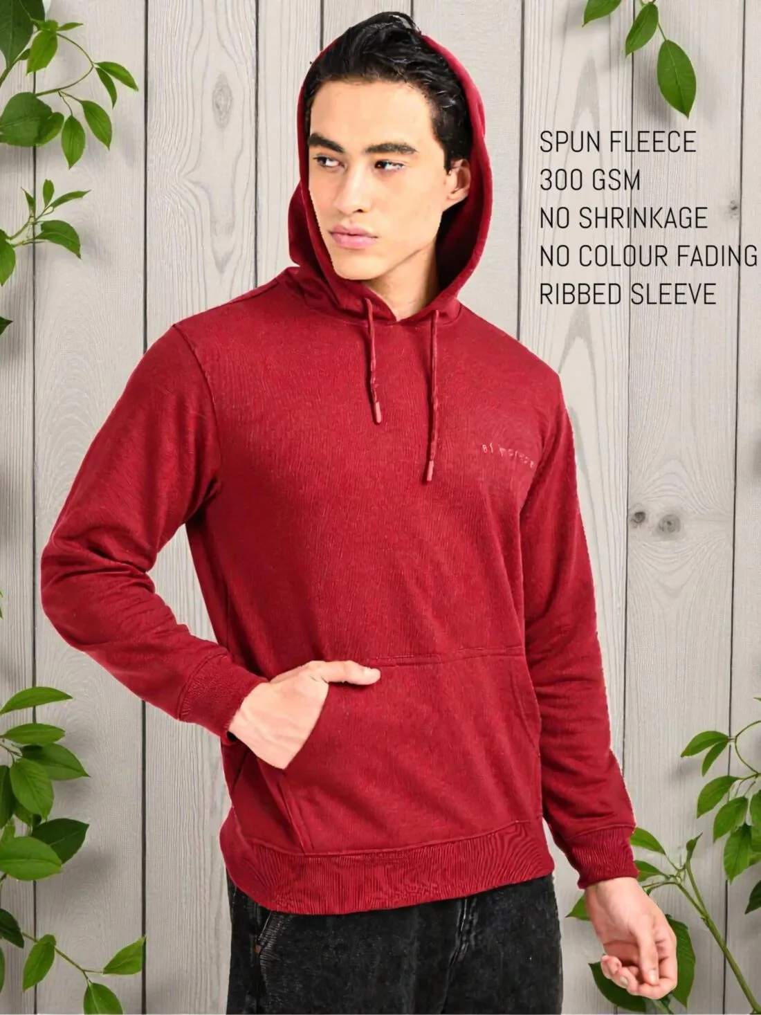 Crimson Depth (Maroon) Hoodie